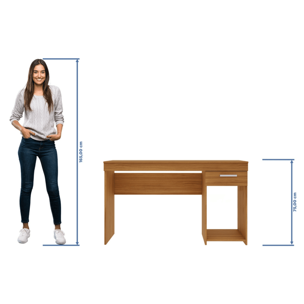 Escrivaninha/Mesa de Computador 1 Gaveta NT 2070 Freijó - Notável Escrivaninha/Mesa de Computador 1 Gaveta NT 2070 Freijó - Notável