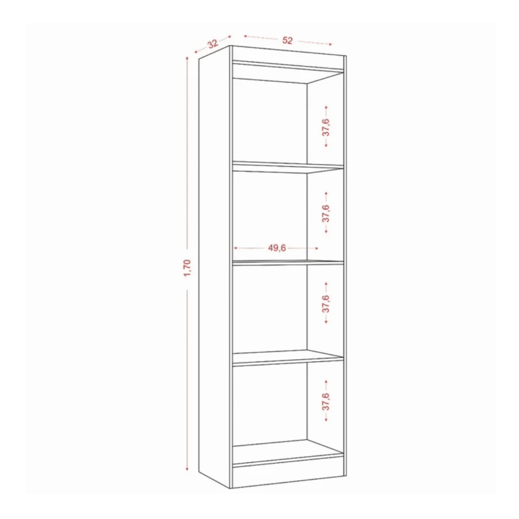 Armário Multiuso 2 Portas New Atacama/Off White - Aramóveis Armário Multiuso 2 Portas New Atacama/Off White - Aramóveis