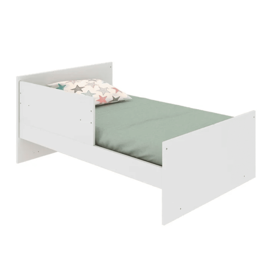 Berço Guti em MDF 5 em 1 Peroba Retro Branco/Amendoa - Peroba Berço Guti em MDF 5 em 1 Peroba Retro Branco/Amendoa - Peroba