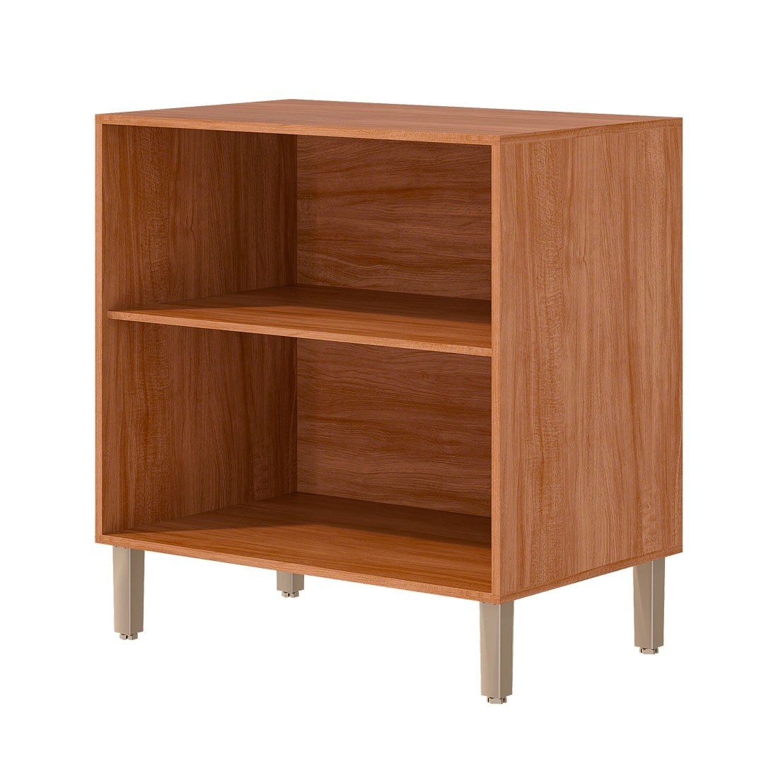 Balcão Esplendida 80 2 Portas 100% MDF MGM Móveis - Cinamomo/Of White
