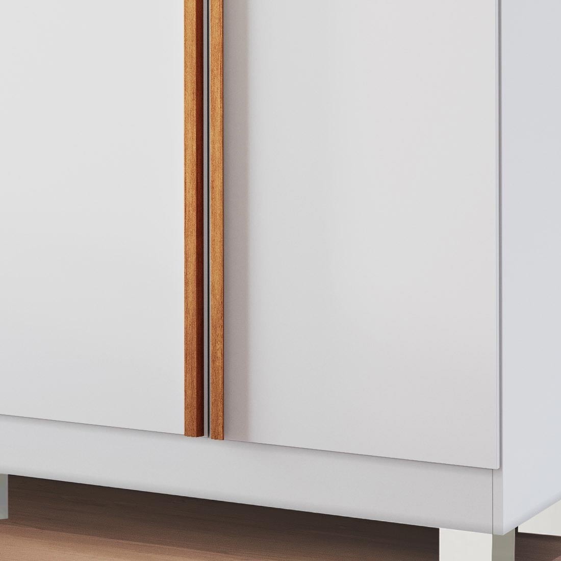 Guarda Roupa Casal Master 240 6 Portas, com Espelho, 100% MDF cor Branco-Nature Bianchi Guarda Roupa Casal Master 240 6 Portas, com Espelho, 100% MDF cor Branco-Nature Bianchi