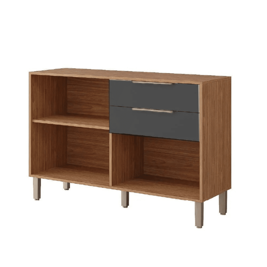 Balcão de Cozinha em MDF com Tampo 2 Gav e 2 Portas 120 cm MGM Divina Freijó/Titanium Balcão de Cozinha em MDF com Tampo 2 Gav e 2 Portas 120 cm MGM Divina Freijó/Titanium