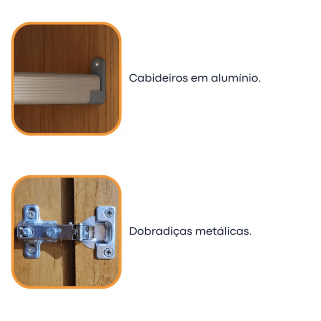 Guarda-Roupa Solteiro 4 Portas 2 Gavetas Oregon Cinamomo - Tcil Móveis  Guarda-Roupa Solteiro 4 Portas 2 Gavetas Oregon Cinamomo - Tcil Móveis