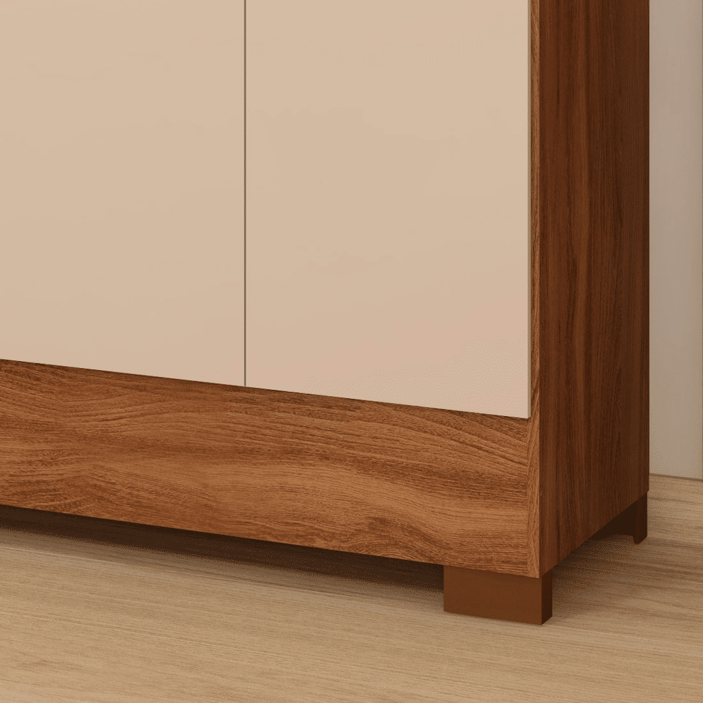 Guarda-Roupa Casal 6 Portas Demóbile Verso Amendoa com Off White Guarda-Roupa Casal 6 Portas Demóbile Verso Amendoa com Off White