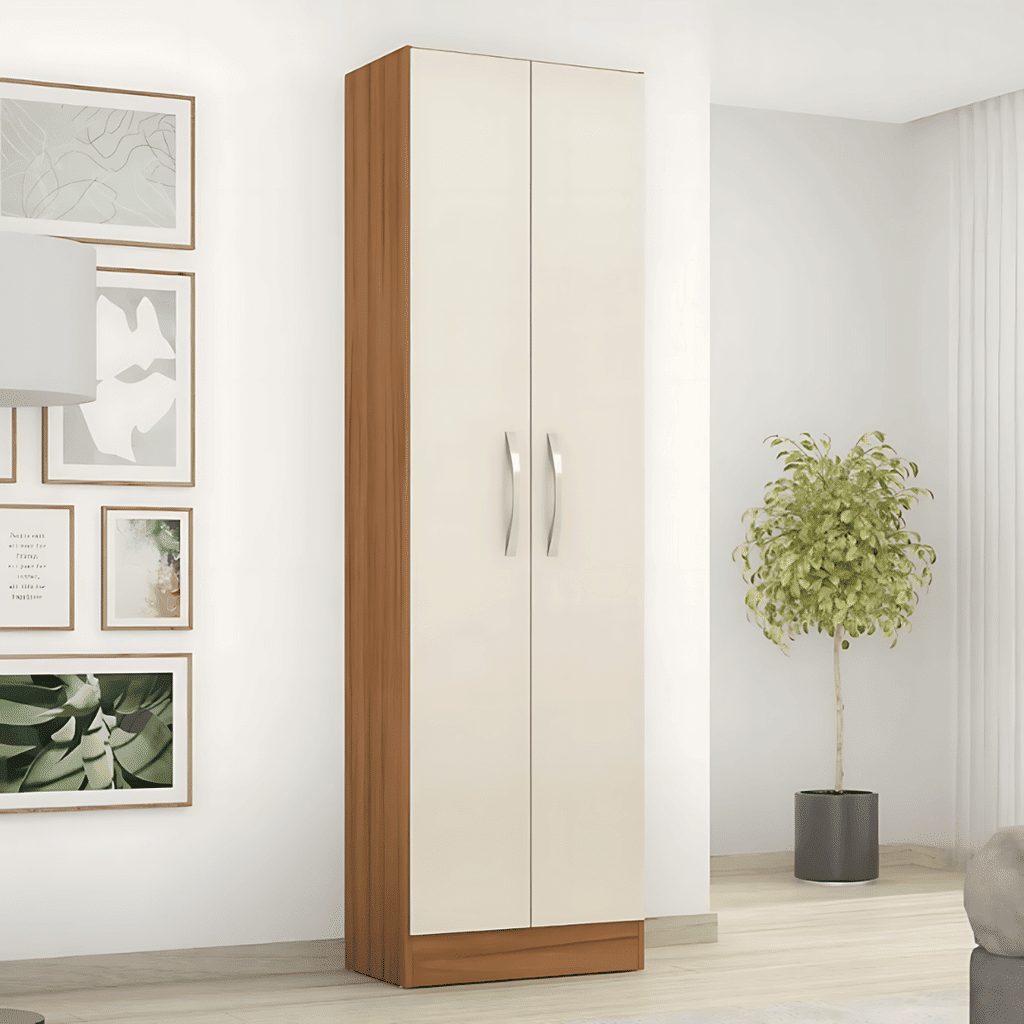 Armário Multiuso 2 Portas NT4045 Freijo com Off White - Notável Armário Multiuso 2 Portas NT4045 Freijo com Off White - Notável