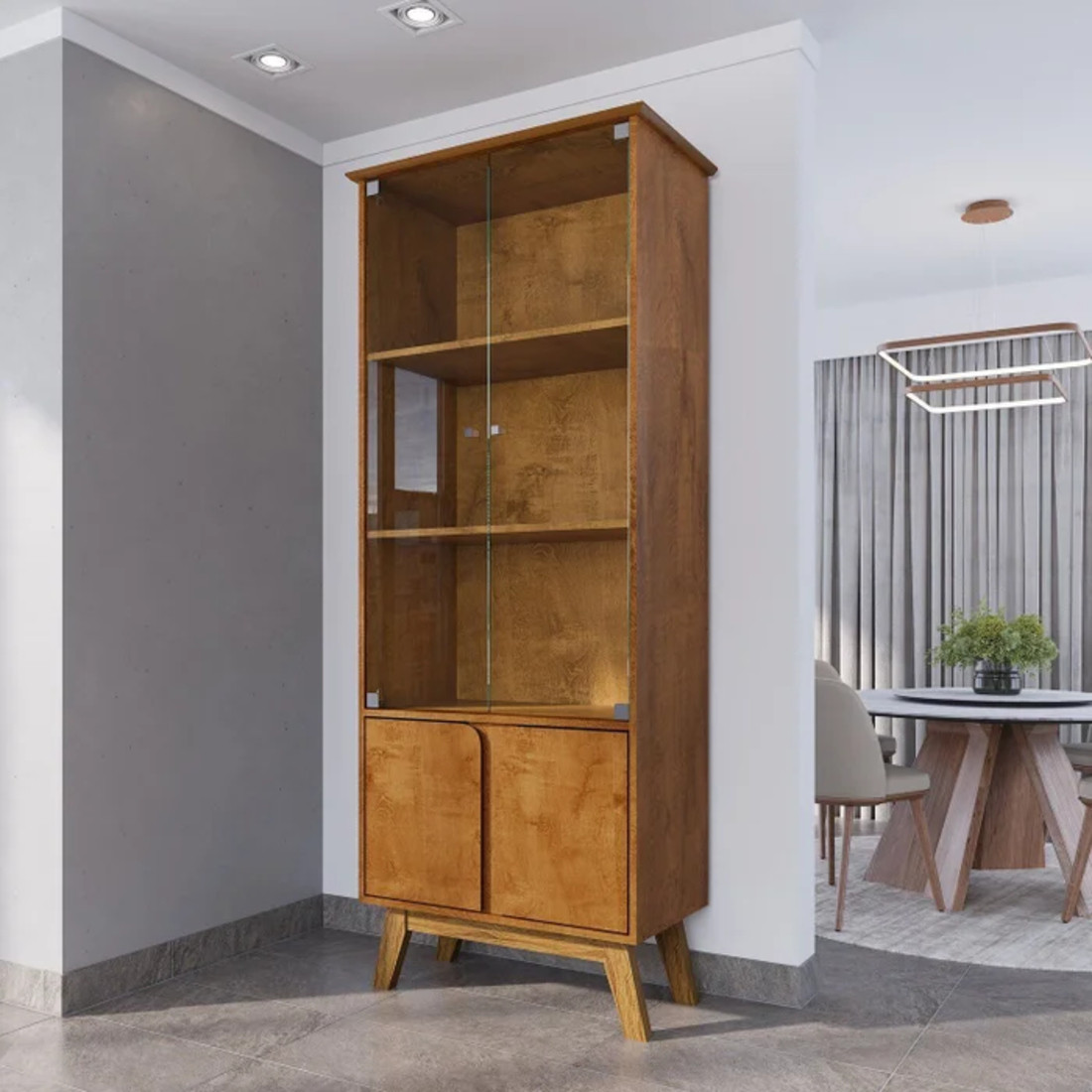 Cristaleira 2 Portas Madri Naturalle Bechara Cristaleira 2 Portas Madri Naturalle Bechara