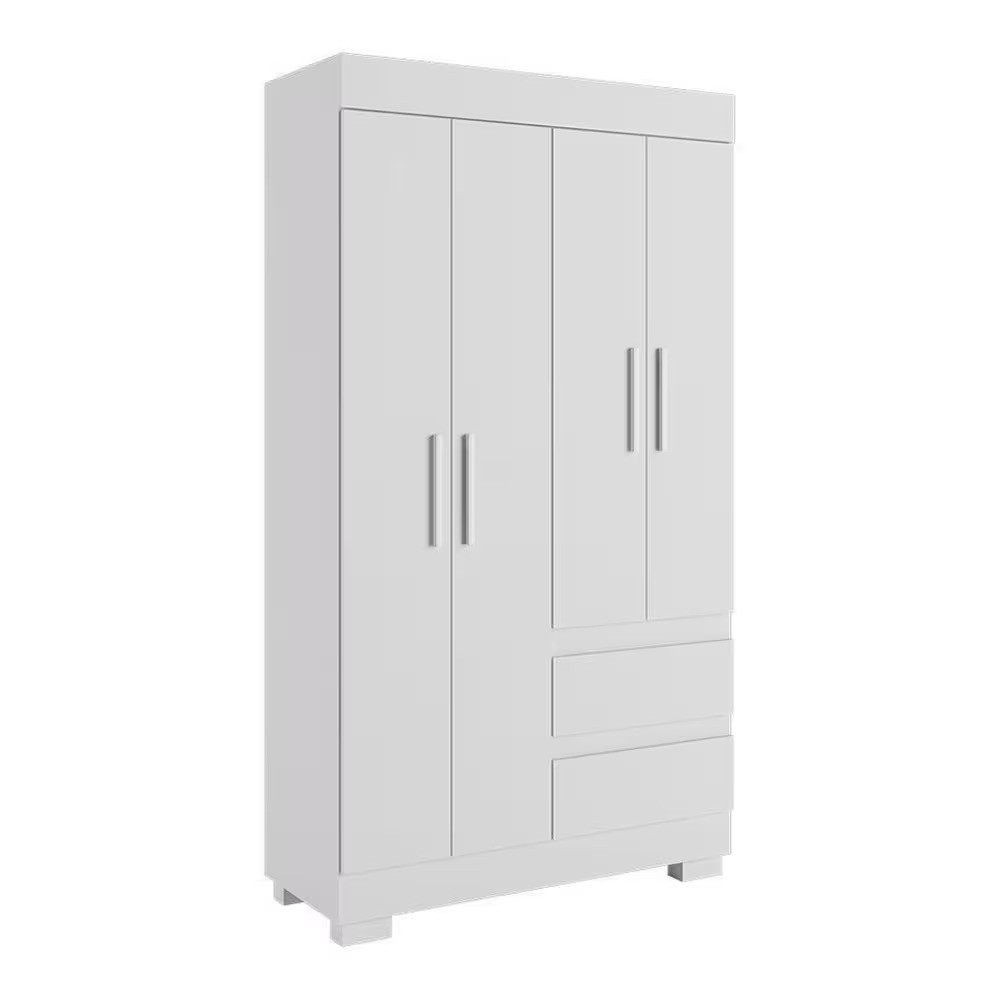 Guarda-Roupa Maya 4 Portas Branco - Acp Móveis Guarda-Roupa Maya 4 Portas Branco - Acp Móveis
