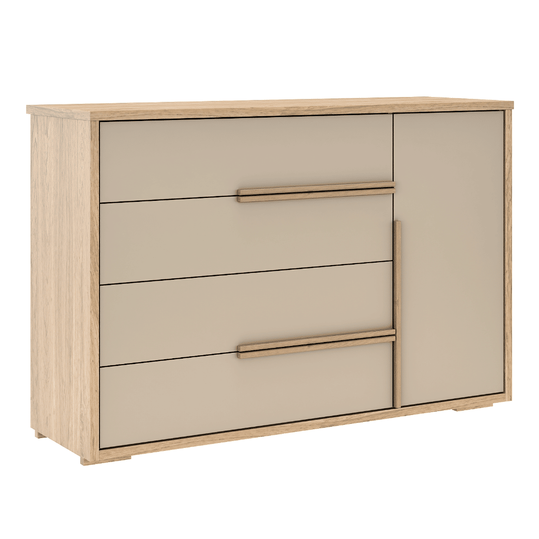 Cômoda Sapateira Concept Robel 4 Gavetas 1 Porta Hanover/Fendi 100% MDF Cômoda Sapateira Concept Robel 4 Gavetas 1 Porta Hanover/Fendi 100% MDF