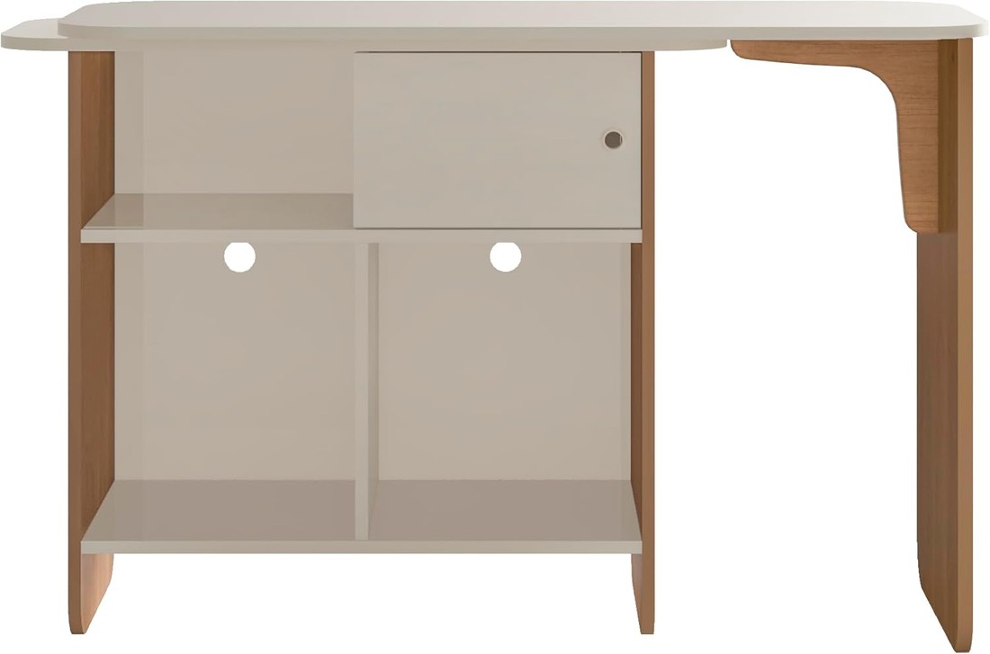 Escrivaninha Artely Nomad 1 Porta de Correr Cinamomo Off White Escrivaninha Artely Nomad 1 Porta de Correr Cinamomo Off White