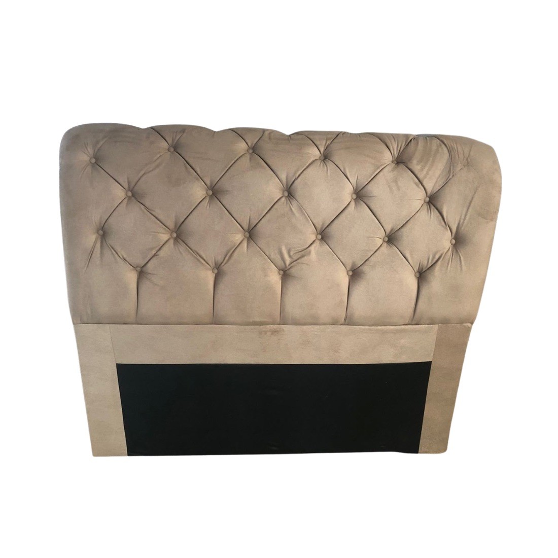 Cabeceira de Cama Box Casal  140cm Estofada Malu Adagio - Castor