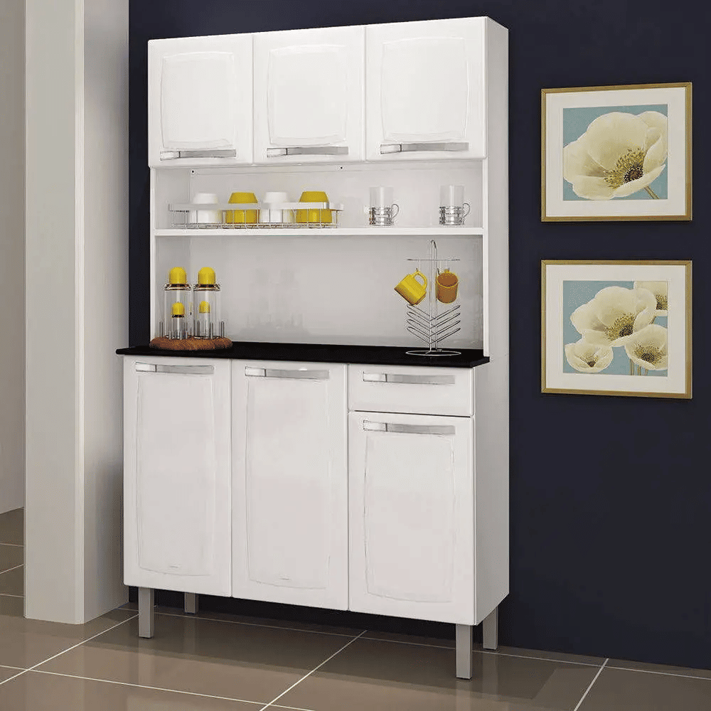 Kit Cozinha Itatiaia Rose 6 Portas 1 Gaveta Branco – Modelo I3G1-105 Kit Cozinha Itatiaia Rose 6 Portas 1 Gaveta Branco – Modelo I3G1-105