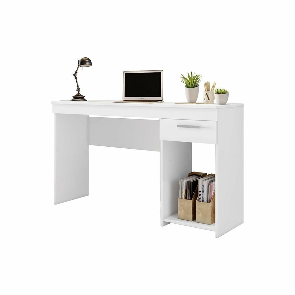 Escrivaninha/Mesa de Computador 1 Gaveta NT 2070 Branco - Notável Escrivaninha/Mesa de Computador 1 Gaveta NT 2070 Branco - Notável