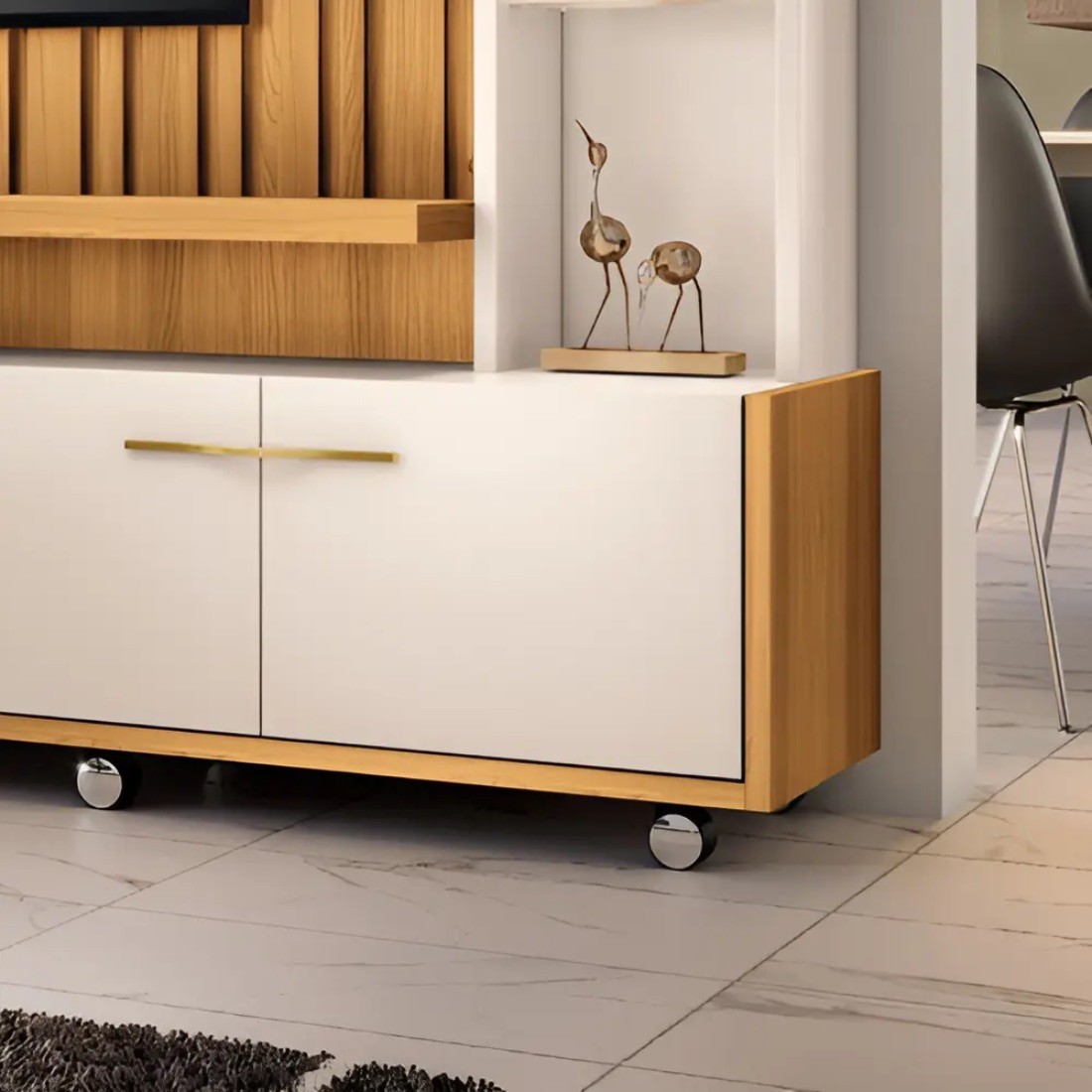 Estante Home  Titan 2.0 HB 4 Portas 200cm - Cinamomo/Off White