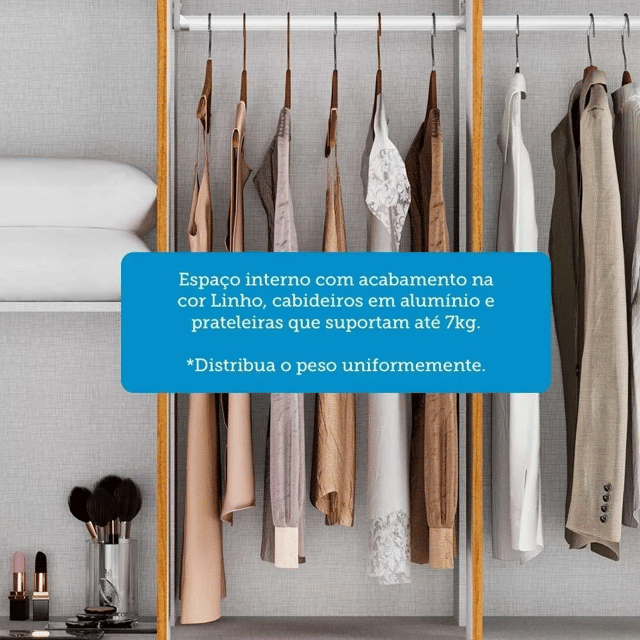 Guarda-Roupa Maya 6 Portas Cinamomo - Acp Móveis Guarda-Roupa Maya 6 Portas Cinamomo - Acp Móveis