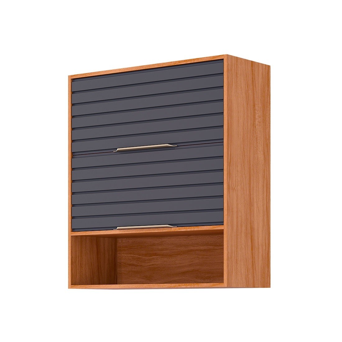Armário Aéreo Esplendida 80 2 Portas 100% MDF MGM Móveis - Cina/Tit