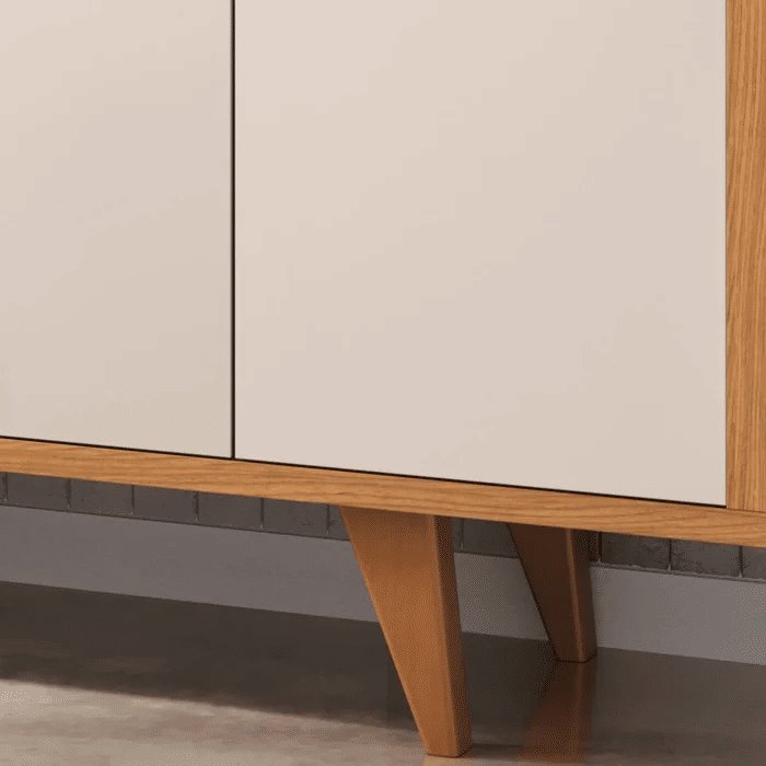 Buffet para Sala 4 Portas 2 Gavetas HB Móveis Melodia Off White/Cinamomo