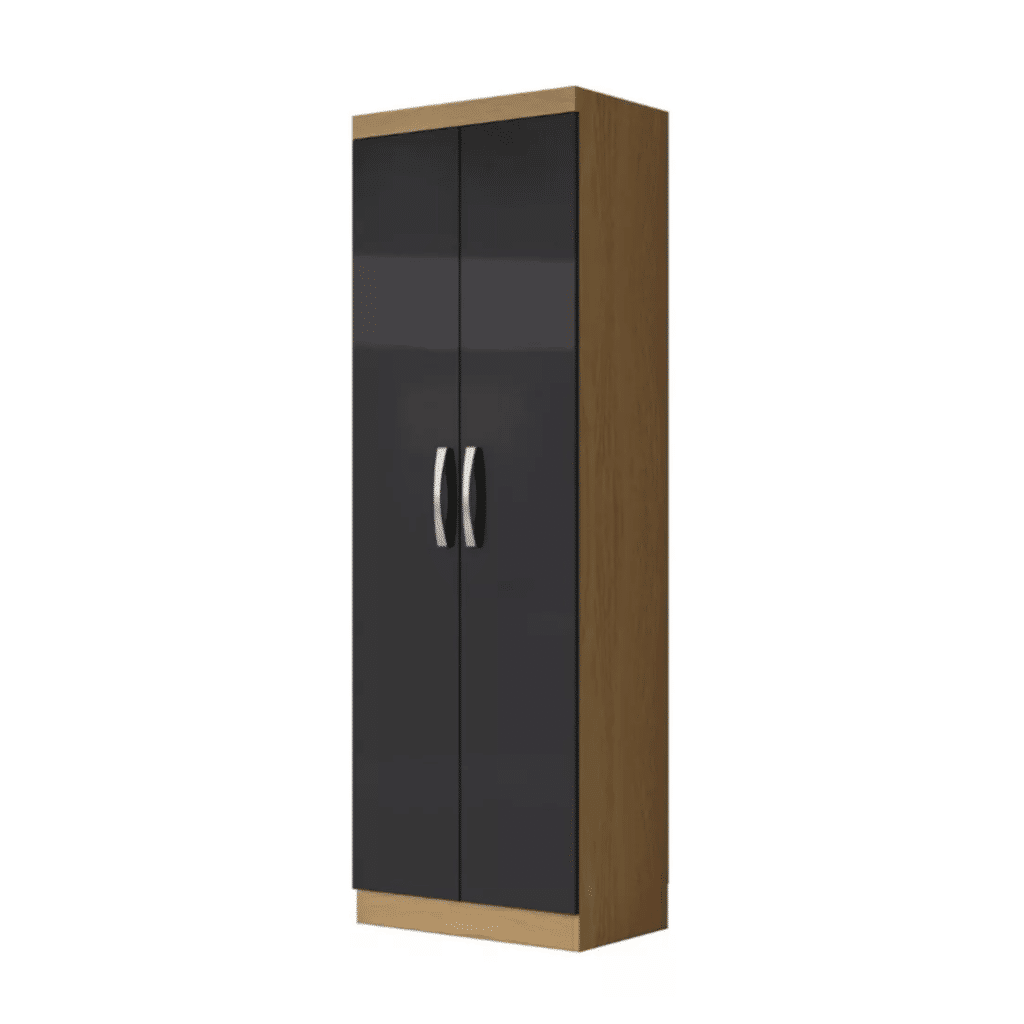 Armário Multiuso 2 Portas New Atacama/Grafite - Aramóveis Armário Multiuso 2 Portas New Atacama/Grafite - Aramóveis