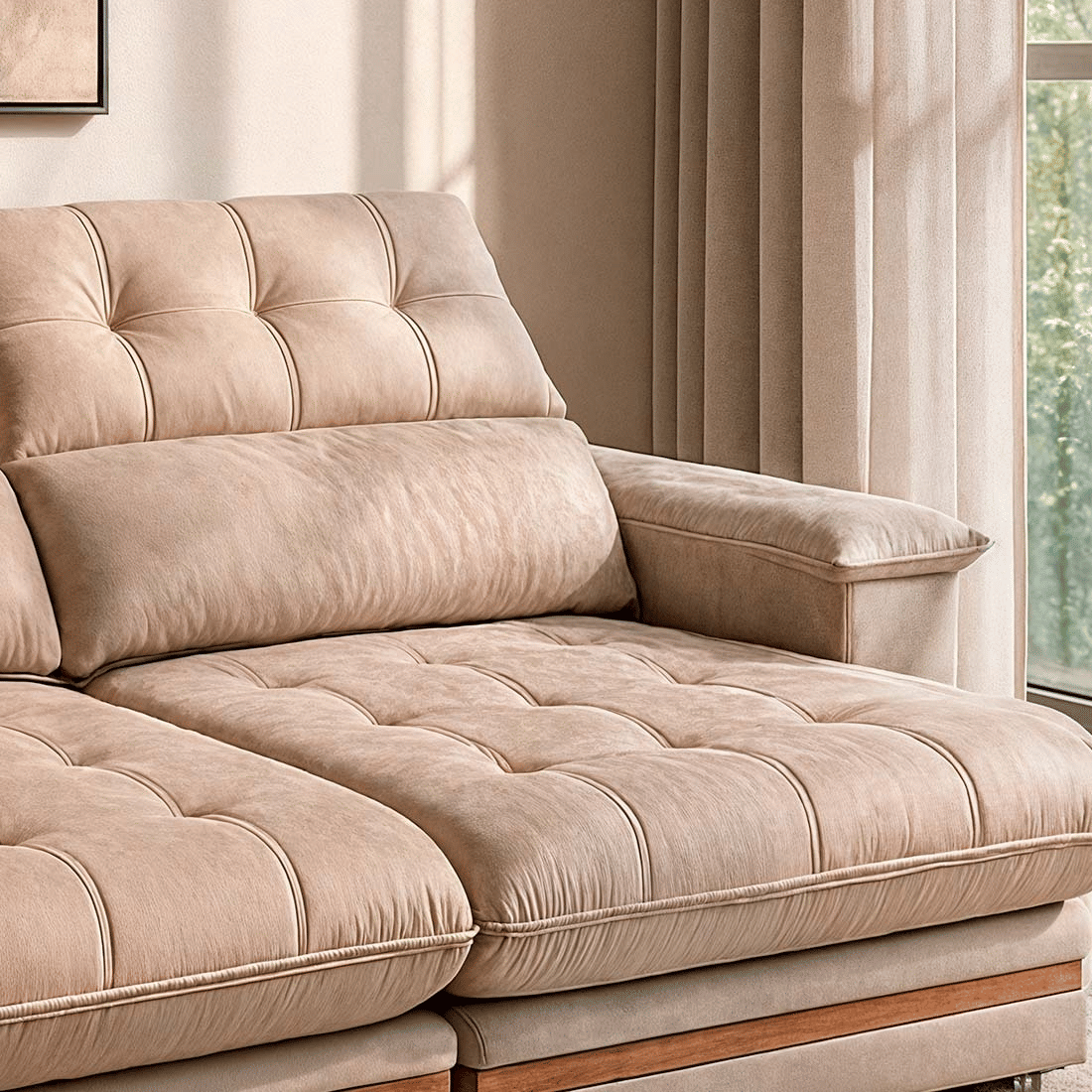 Sofá Retrátil e Reclinável Avila 250cm com Molas 3001 - Bom Pastor