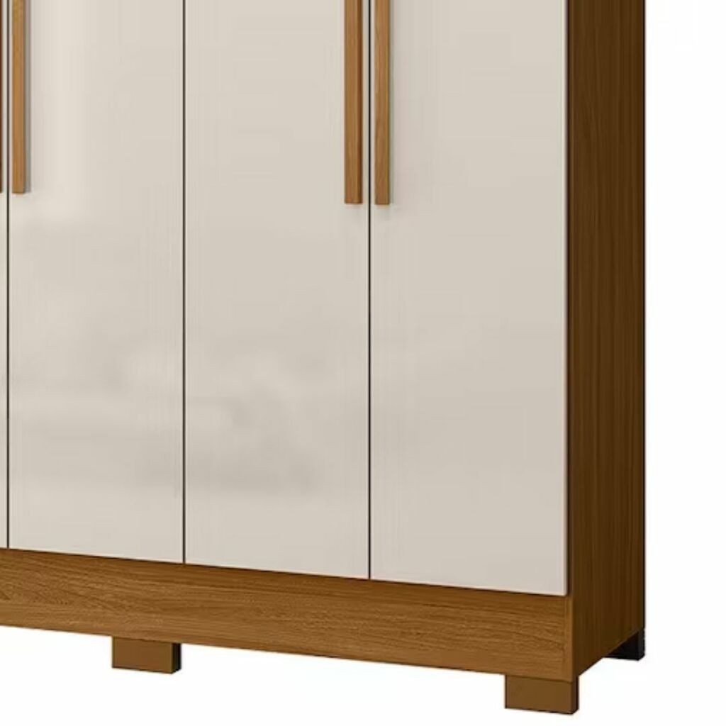 Guarda-Roupa Casal 8 Portas Moval Diplomata Freijó com off White Guarda-Roupa Casal 8 Portas Moval Diplomata Freijó com off White