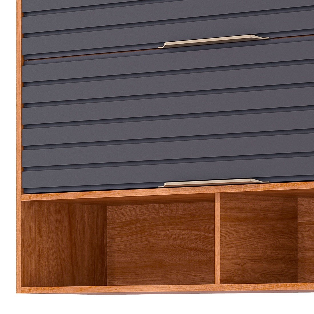 Armário Aéreo Esplendida 120 2 Portas 100% MDF MGM Móveis - Cina/Tit