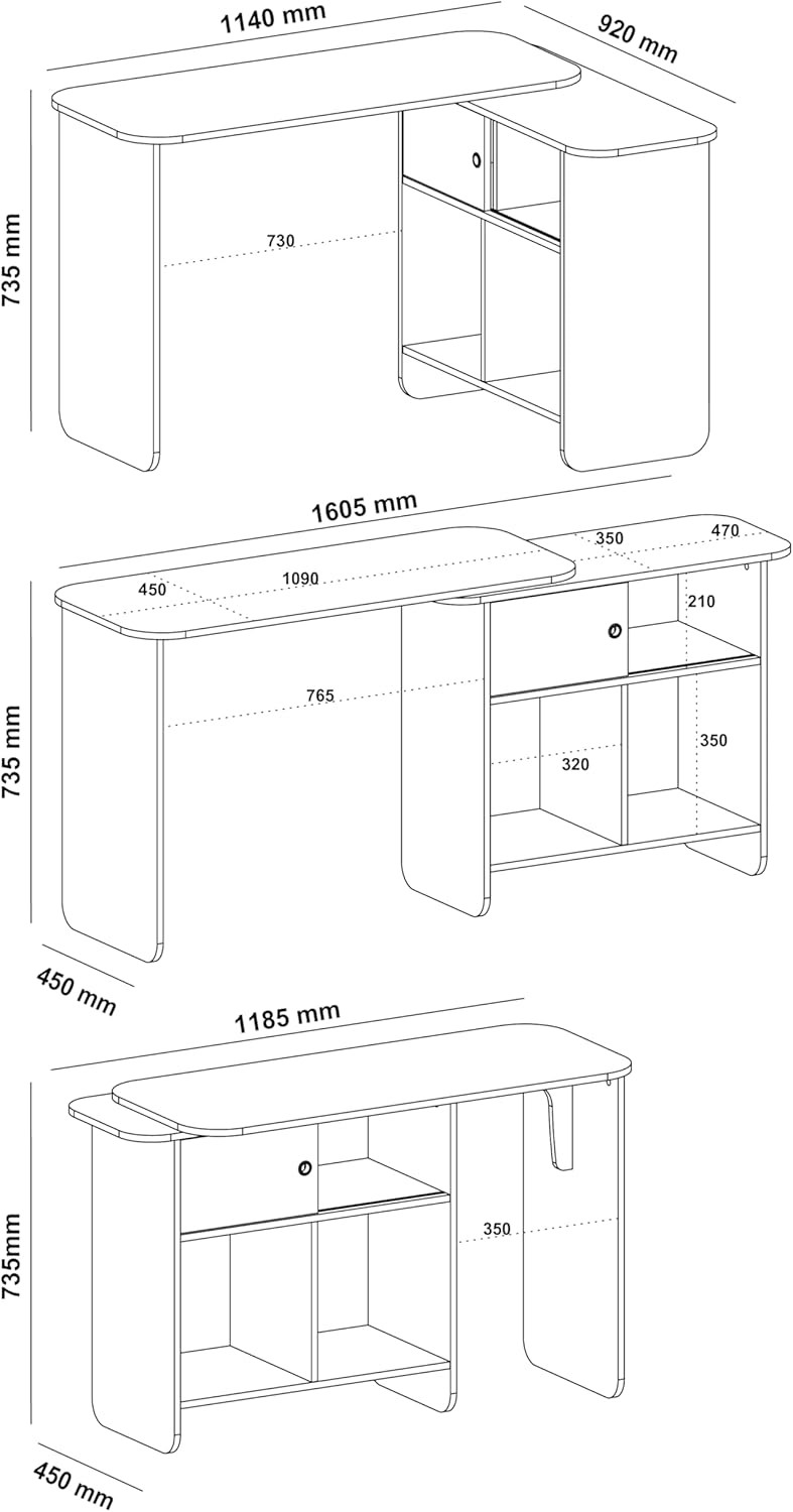 Escrivaninha Artely Nomad 1 Porta de Correr Cinamomo Off White Escrivaninha Artely Nomad 1 Porta de Correr Cinamomo Off White