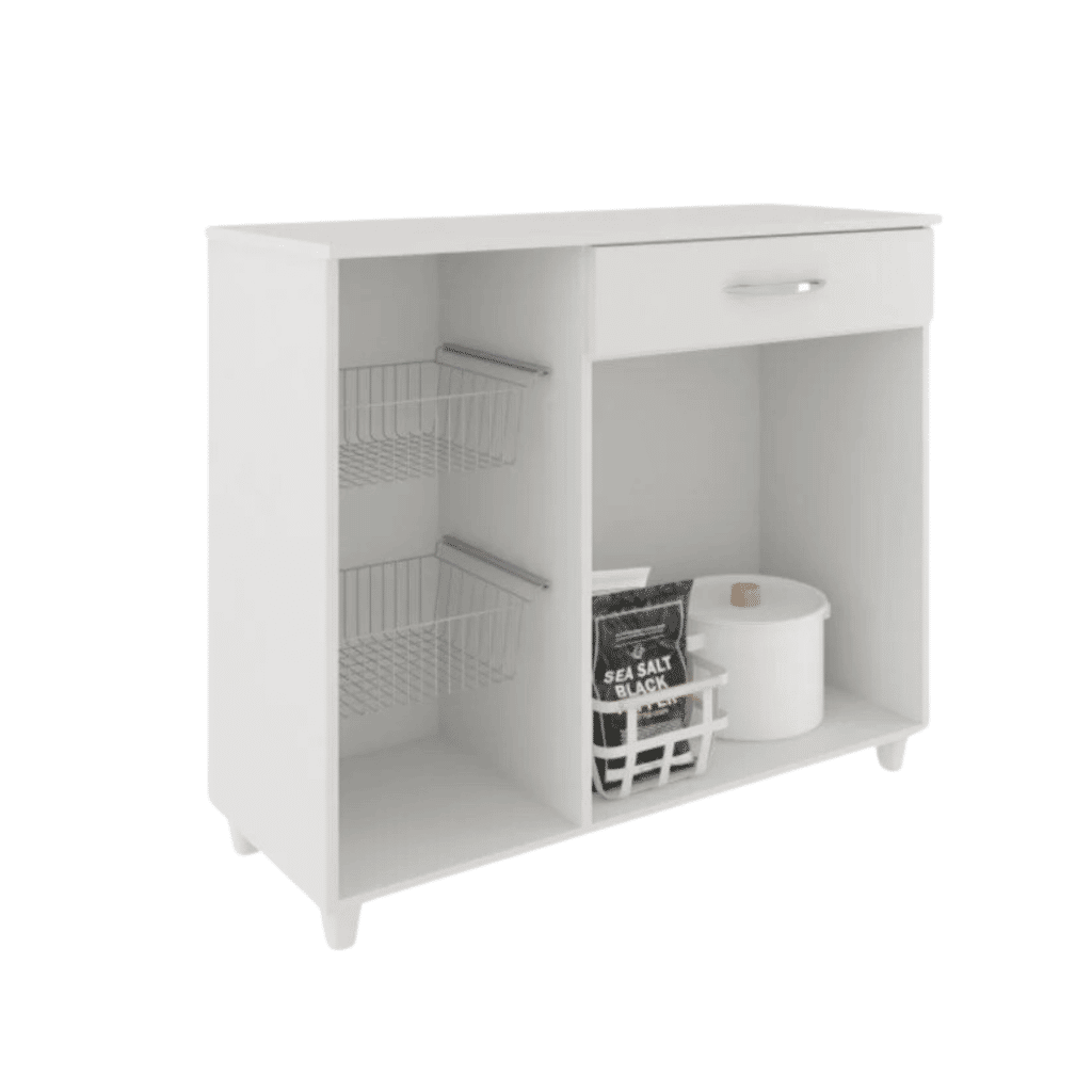 Balcão de Cozinha Fruteira Amanda Branco Fiorello Balcão de Cozinha Fruteira Amanda Branco Fiorello