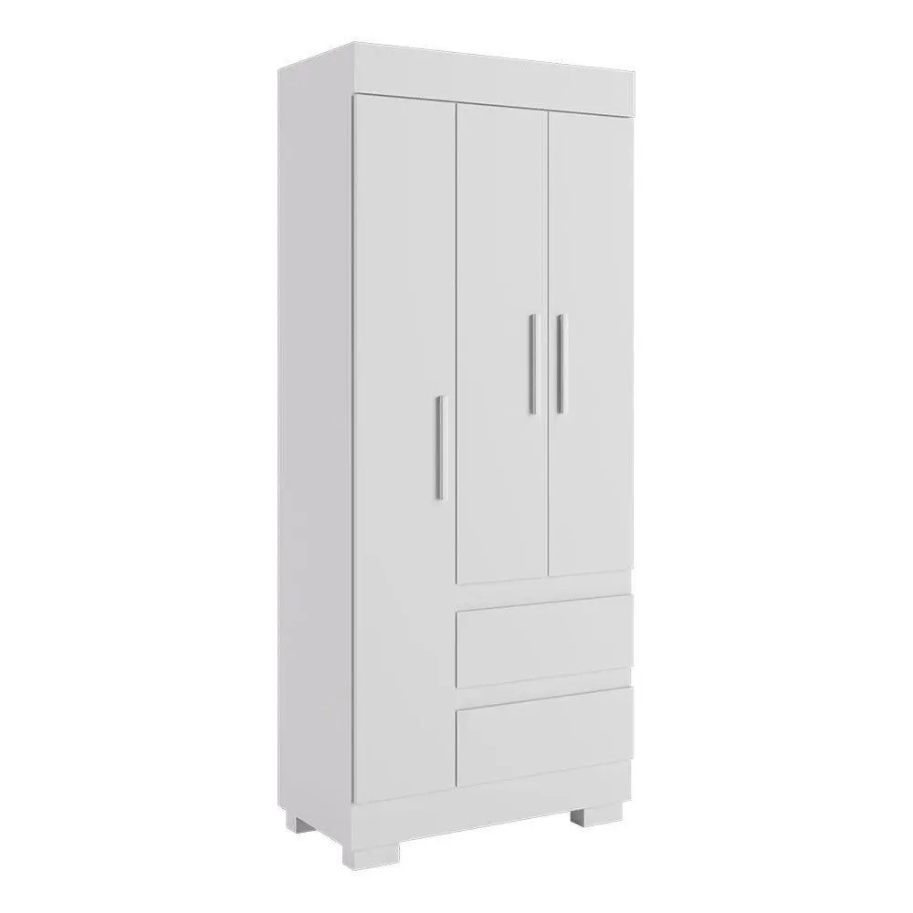 Guarda-Roupa Maya 3 Portas Branco - Acp Móveis Guarda-Roupa Maya 3 Portas Branco - Acp Móveis