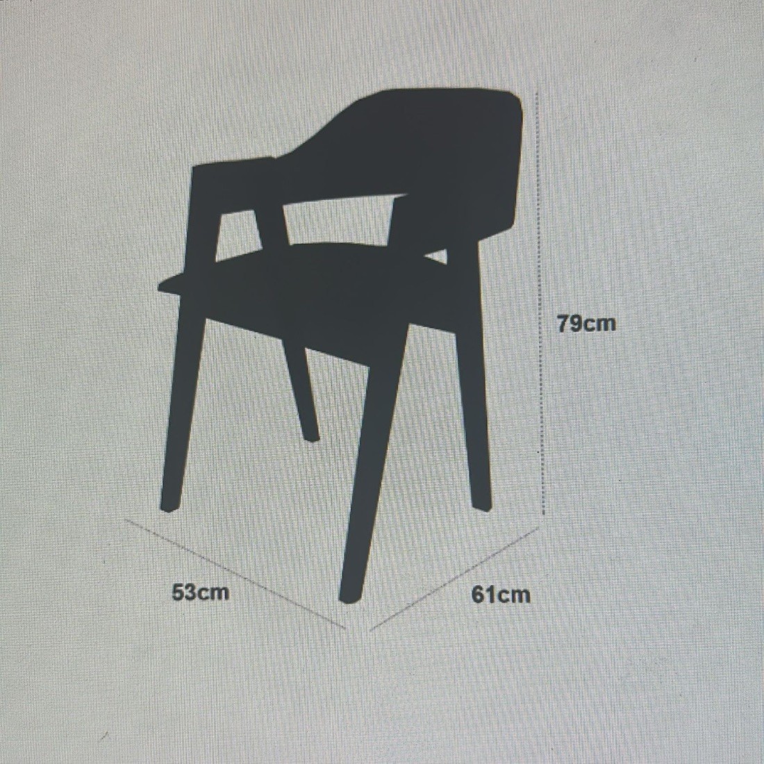 Poltrona Decorativa Veneza em Madeira Maciça Tecido Sky 01 - Mel