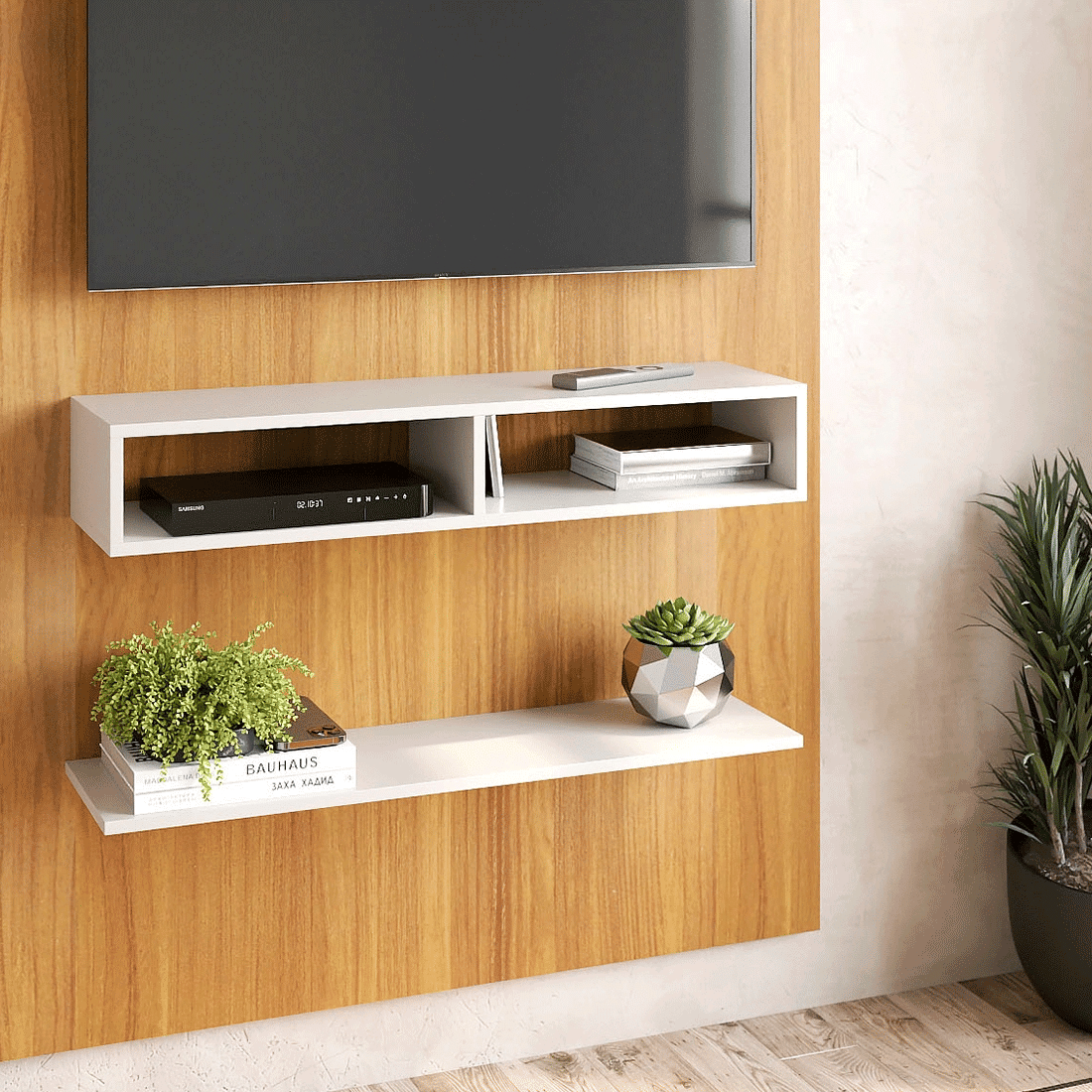 Painel Para Tv 50 Polegadas Thor Freijo/Off White - Fiorello