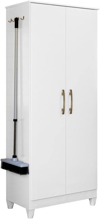 Armário Multiuso Jade 70cm 2 Portas Branco Moval  Armário Multiuso Jade 70cm 2 Portas Branco Moval
