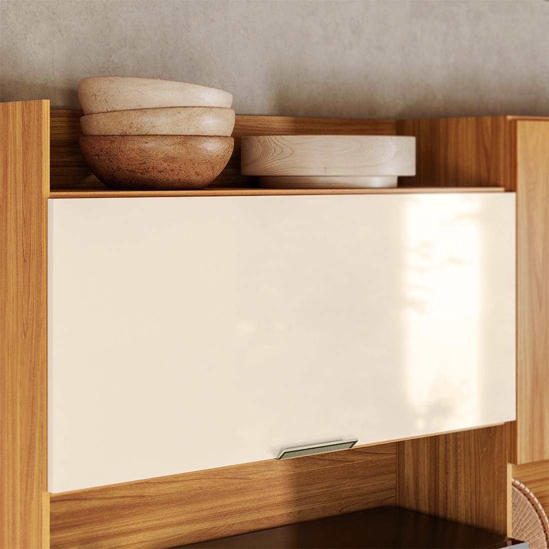 Kit Cozinha Compacta Pitaya 07 Portas e 2 Gavetas Demóbile - Cinamomo/Off White Kit Cozinha Compacta Pitaya 07 Portas e 2 Gavetas Demóbile - Cinamomo/Off White