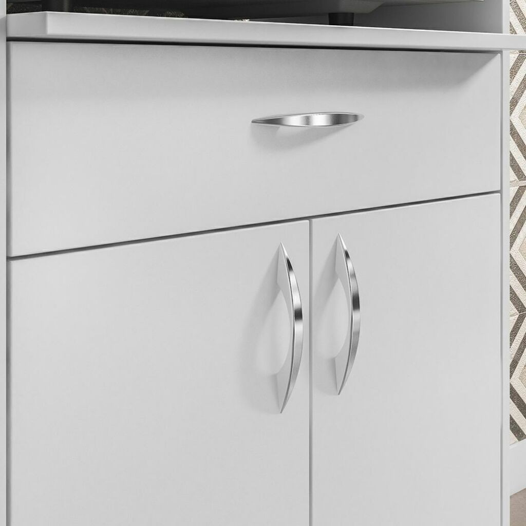 Balcão Multiuso para Forno e Microondas 2 Portas NT 3070 Branco - Notável Móveis Balcão Multiuso para Forno e Microondas 2 Portas NT 3070 Branco - Notável Móveis