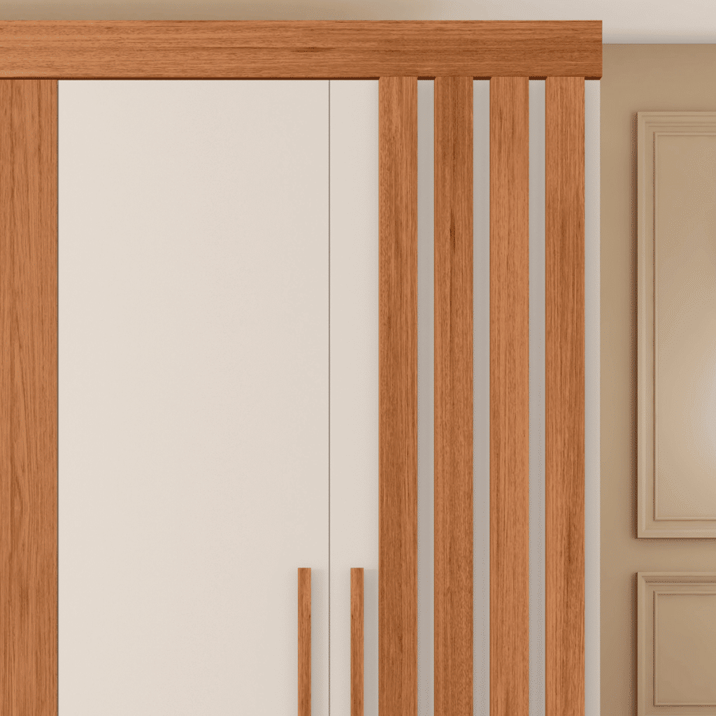 Guarda-Roupa Casal 5 Portas 2 Gavetas Sophia 2.2 Caemmun - Freijó/Off White Guarda-Roupa Casal 5 Portas 2 Gavetas Sophia 2.2 Caemmun - Freijó/Off White