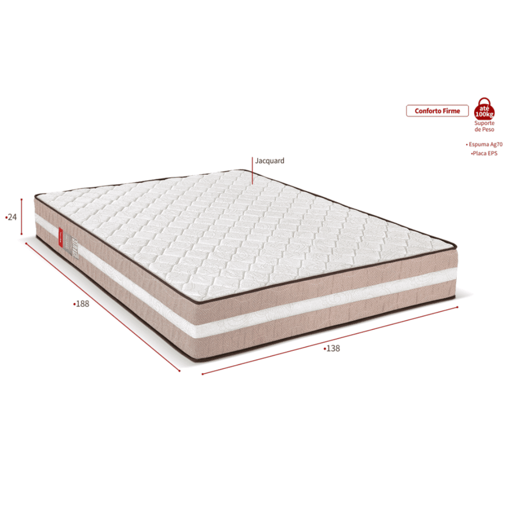 Colchão Casal Gold Flex EPS AG70 138x188x30 - Reconflex Colchão Casal Gold Flex EPS AG70 138x188x30 - Reconflex