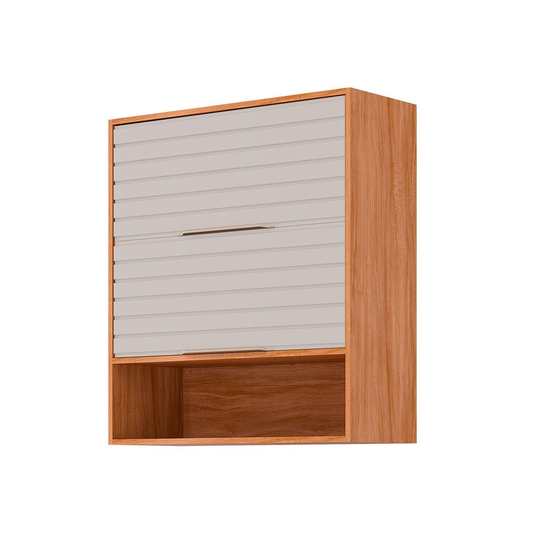 Armário Aéreo Esplendida 80 2 Portas 100% MDF MGM Móveis - Cinamomo/Of White