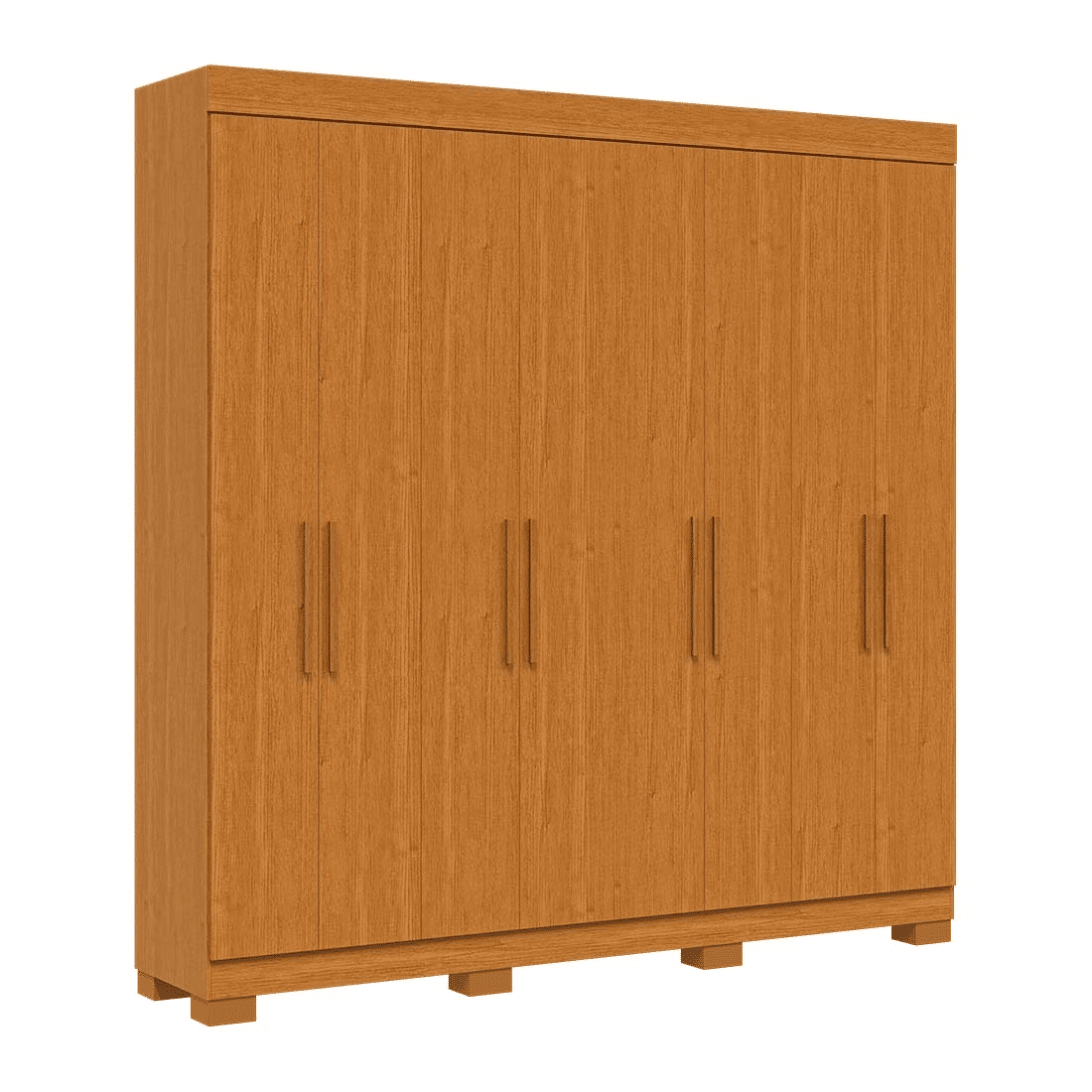 Guarda-Roupa Casal 100% MDF 8 Portas ACP Móveis Hanna Cinamomo