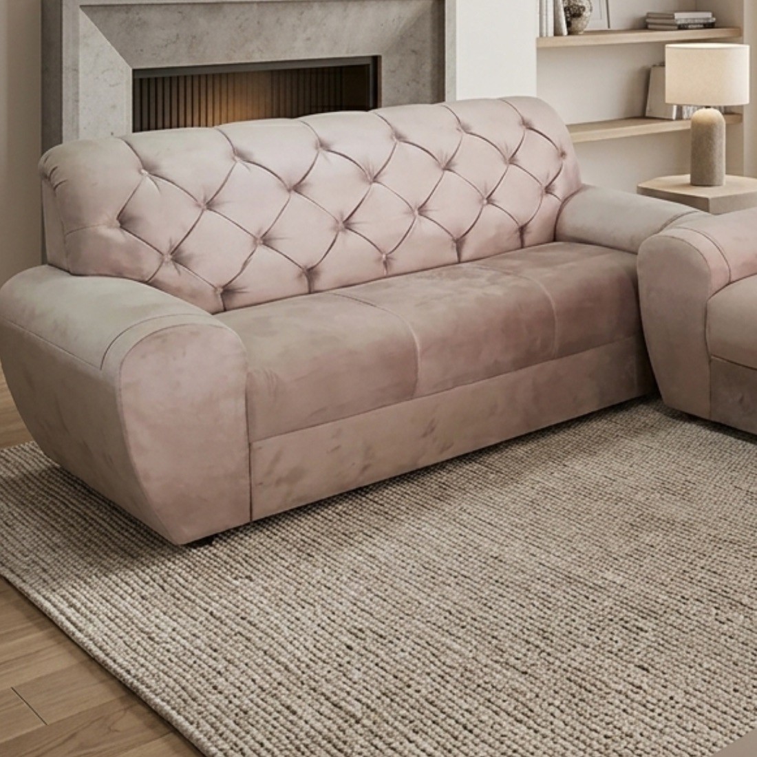 Sofá 3 e 2 Lugares Stilo Castor - Malu Estofados Sofá 3 e 2 Lugares Stilo Castor - Malu Estofados