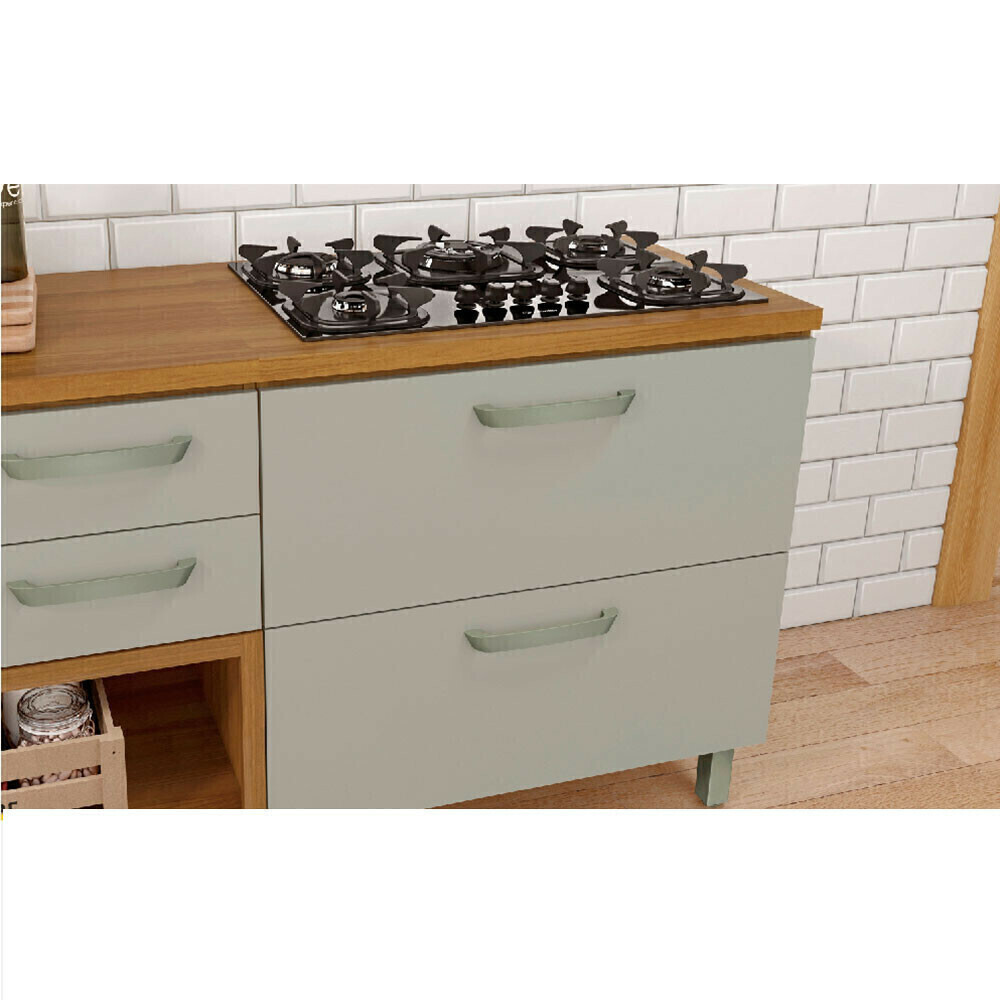 Balcão de Cozinha em MDF Nesher 1 Porta 1 Gaveta Princesa 80cm Freijo / Off White Balcão de Cozinha em MDF Nesher 1 Porta 1 Gaveta Princesa 80cm Freijo / Off White