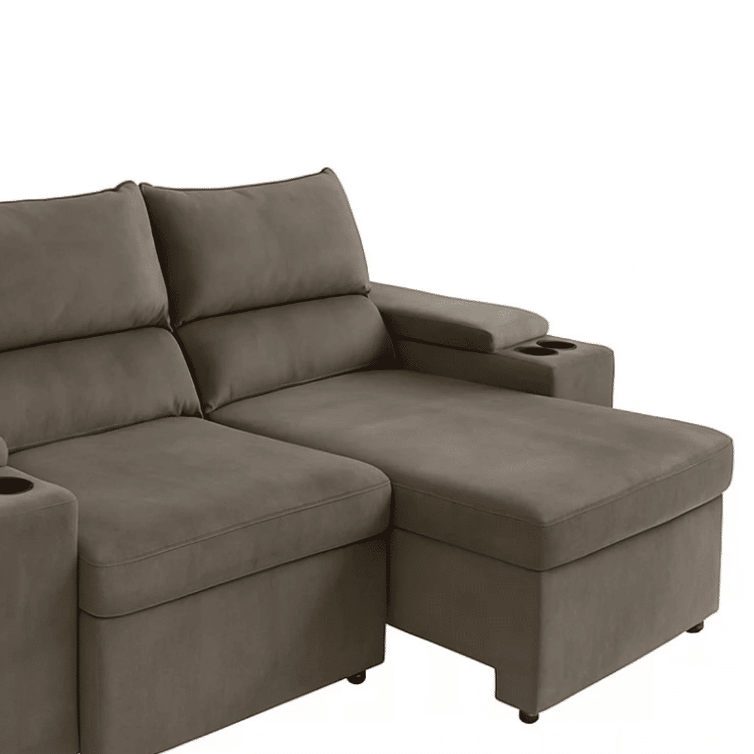 Sofá Retrátil e Reclinável Alabama Marrom - Nordeste Flex Sofá Retrátil e Reclinável Alabama Marrom - Nordeste Flex