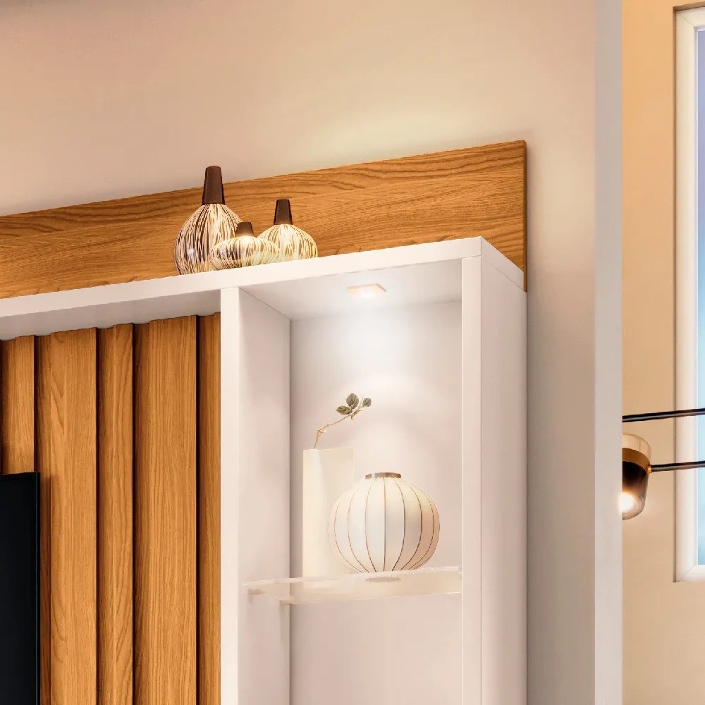 Estante Home  Titan 2.0 HB 4 Portas 200cm - Cinamomo/Off White