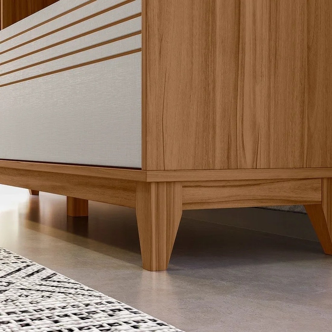 Estante Home Para Tv Até 65 Polegadas NT1300 Freijo/Off White Notável Móveis Estante Home Para Tv Até 65 Polegadas NT1300 Freijo/Off White Notável Móveis