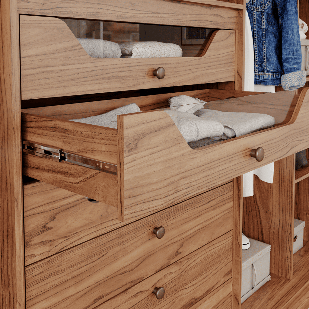 Guarda-Roupa Casal com Espelho 6 Portas em MDF Panan Móveis Guarapari Cinamomo/Off White Guarda-Roupa Casal com Espelho 6 Portas em MDF Panan Móveis Guarapari Cinamomo/Off White