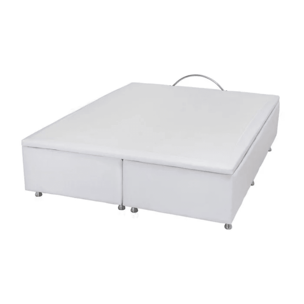 Base Bau Sommier Phys Courino Branco 158x198X39 Queen- Ortobom  Base Bau Sommier Phys Courino Branco 158x198X39 Queen- Ortobom