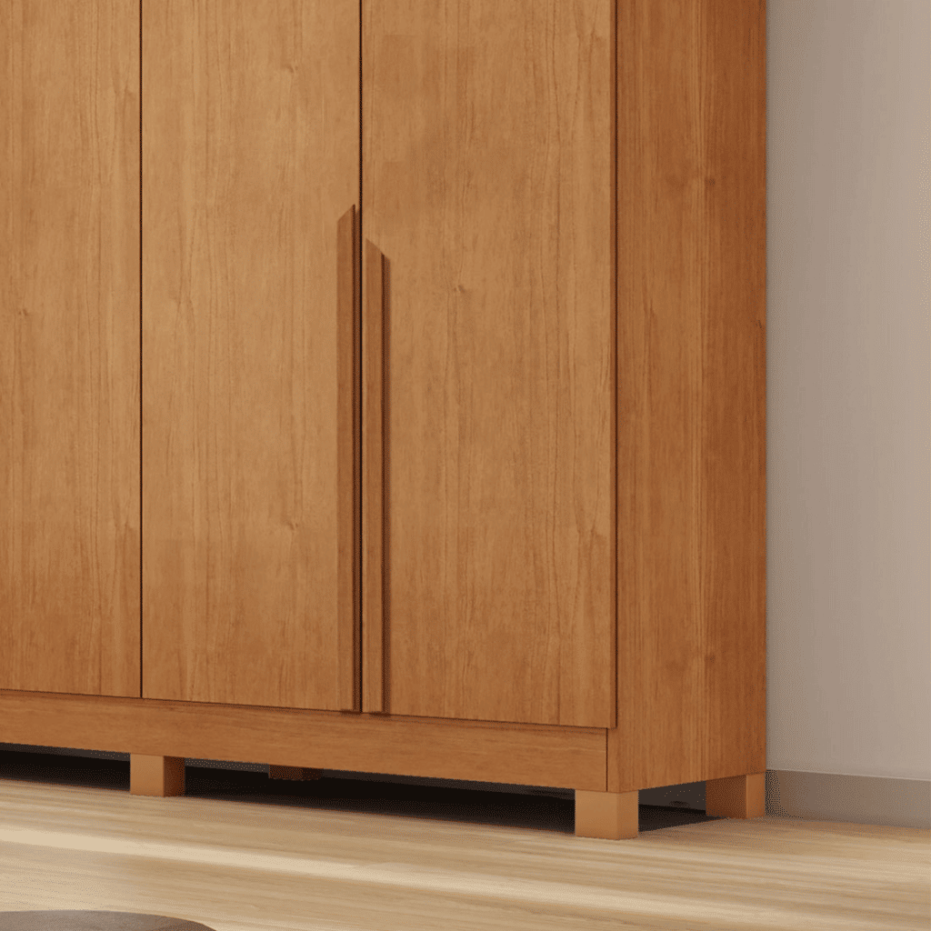 Guarda-Roupa Casal 100% MDF 6 Portas Bianchi, Bianca, Naturall Guarda-Roupa Casal 100% MDF 6 Portas Bianchi, Bianca, Naturall