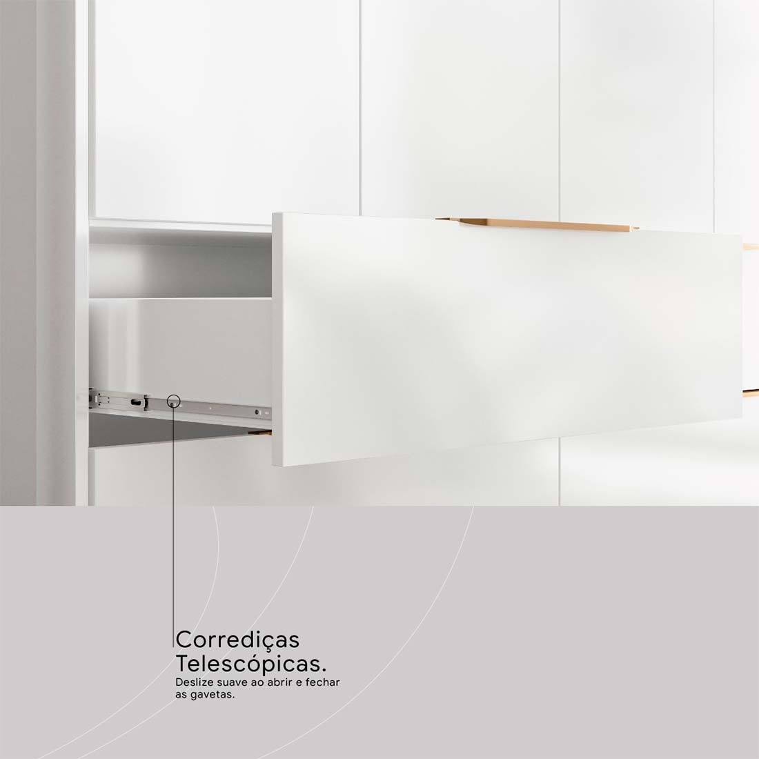 Guarda-roupa Casal Domo 4 Portas com Espelho 157cm Demóbile - Branco
