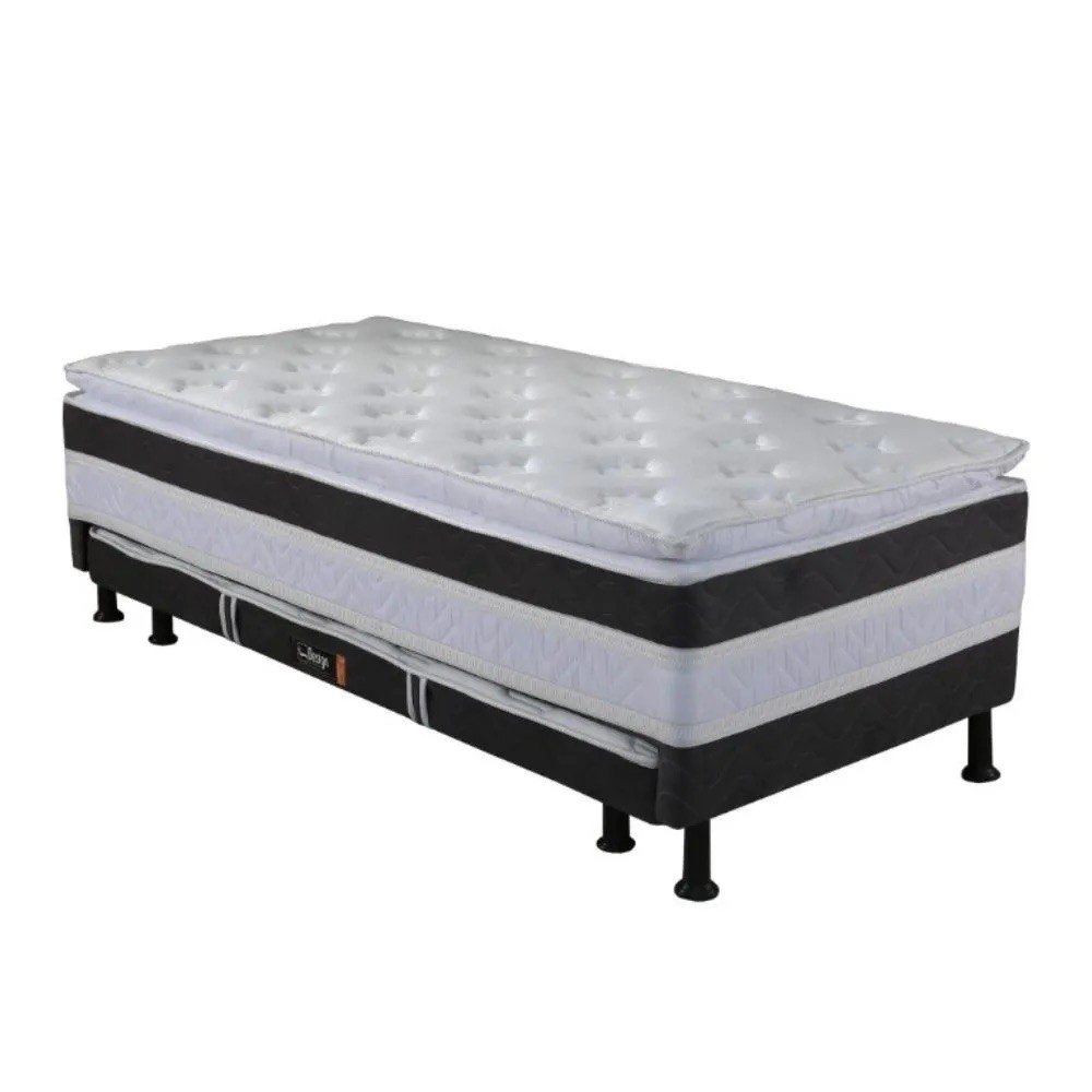 Cama Bibox Solteiro Conjugada com Auxiliar 88x188x64 Ouro Design Cama Bibox Solteiro Conjugada com Auxiliar 88x188x64 Ouro Design