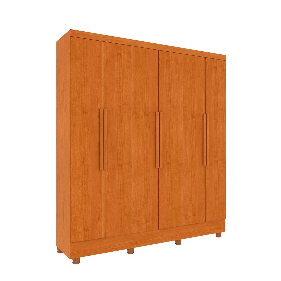 Guarda-roupa Casal 6 Portas 4 Gavetas Alice 180cm Tcil - Cinamomo