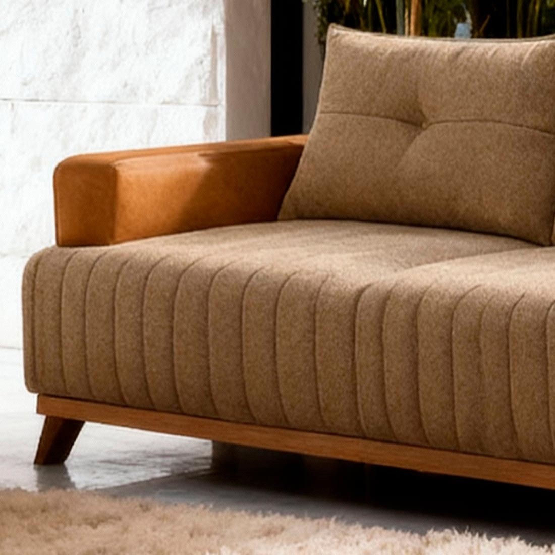 Sofá 3 Lugares Siena 195cm Castor 9101/3025 - Bom Pastor