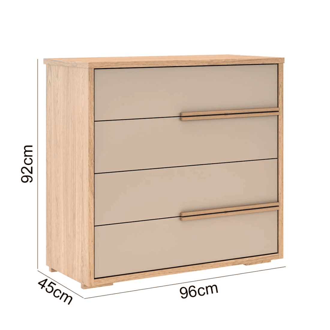 Cômoda 4G Robel Concept PUX Perfil Hanover/Fendi Liso 100% MDF Cômoda 4G Robel Concept PUX Perfil Hanover/Fendi Liso 100% MDF