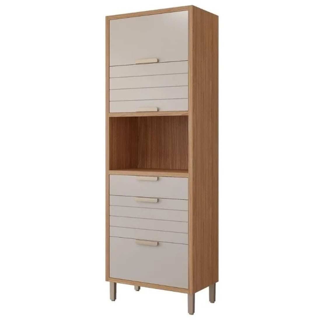 Paneleiro Torre Quente Eloise 70cm 3pt 2gav MGM Freijo/ Off white Paneleiro Torre Quente Eloise 70cm 3pt 2gav MGM Freijo/ Off white